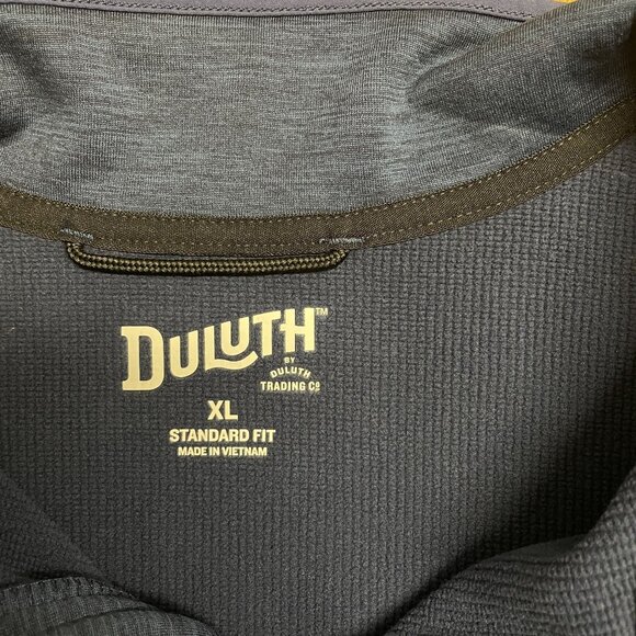 DULUTH TRADING CO SWEATSHIRT MENS XL STANDARD FIT HALF ZIP MOCK NECK ZIP POCKET - Picture 5 of 8